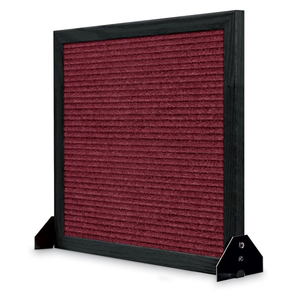 Indoor Enclosed Combo Board, 48"x36", Bronze Frame/Black Porc & Cloud